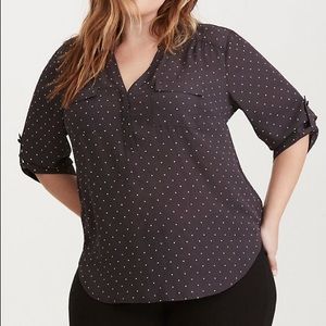 Torrid Harper - Gray Polka Dot